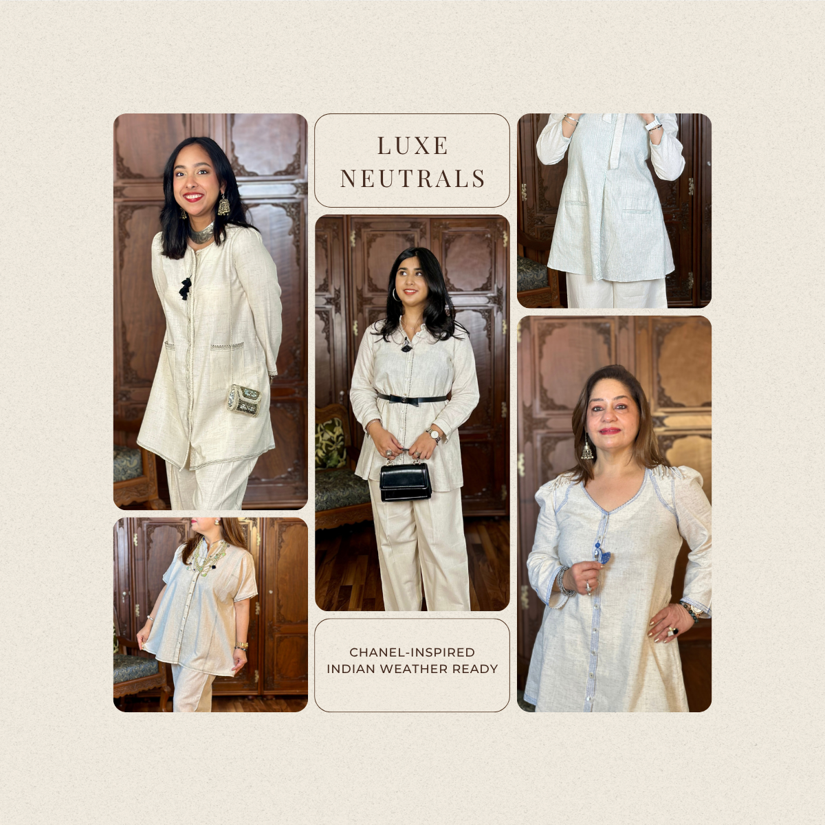 Luxe Neutrals - Chanel Inspired Coord Sets